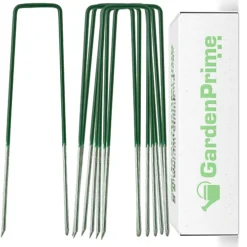 GardenPrime Half Green Artificial Grass Pegs (L)150mm (W)25mm - 100 Pack 7 GardenPrime Half Green Artificial Grass Pegs (L)150mm (W)25mm - 100 Pack -Draper Tool Shop gardenprime half green artificial grass pegs l 150mm w 25mm 100 pack7426788010643 04c MP