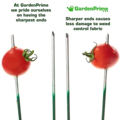 GardenPrime Half Green Artificial Grass Pegs (L)150mm (W)25mm - 50 Pack -Draper Tool Shop gardenprime half green artificial grass pegs l 150mm w 25mm 50 pack7426788010636 02c MP