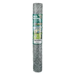 Gardman 50040 Galvanised Wire Netting 25mm Hexagon, 10 X 0.6m GDM50040