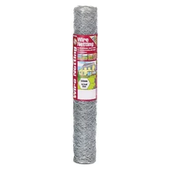 Gardman 50045 Galvanised Wire Netting 50mm Hexagon, 10 X 0.6m GDM50045