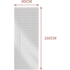 GlamHaus Heavy Duty Fly Screen Aluminium Chain Curtain - Protects Against Flies, Wasps & Insects -Draper Tool Shop glamhaus heavy duty fly screen aluminium chain curtain protects against flies wasps insects5056411328498 03c MP