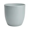 GoodHome Duck Egg Ceramic Circular Plant Pot (Dia)27cm