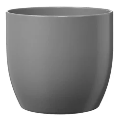GoodHome Griffin Ceramic Circular Plant Pot (Dia)24.3cm