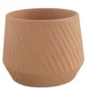 GoodHome Lummi Beige Terracotta Slanting Stripes Circular Plant Pot (Dia)23.5cm 2 GoodHome Lummi Beige Terracotta Slanting Stripes Circular Plant Pot (Dia)23.5cm -Draper Tool Shop goodhome lummi beige terracotta slanting stripes circular plant pot dia 23 5cm5059340327914 02c