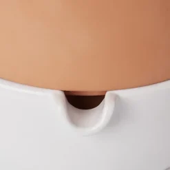 GoodHome Terracotta & White Terracotta Circular Plant Pot (Dia)22.8cm -Draper Tool Shop goodhome terracotta white terracotta circular plant pot dia 22 8cm3663602441328 36c bq