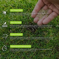 Ground Master Premium General Purpose Grass Seed - High-Quality Seed For Lush And Healthy Lawns (25KG) -Draper Tool Shop ground master premium general purpose grass seed high quality seed for lush and healthy lawns 25kg 5051644111480 03c MP