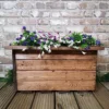 Hand Made 56cm X 34cm Rustic Wooden Small Garden Trough / Flower Bed Planter 2 Hand Made 56cm X 34cm Rustic Wooden Small Garden Trough / Flower Bed Planter -Draper Tool Shop hand made 56cm x 34cm rustic wooden small garden trough flower bed planter5060187578872 01c MP