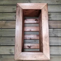 Hand Made 56cm X 34cm Rustic Wooden Small Garden Trough / Flower Bed Planter 9 Hand Made 56cm X 34cm Rustic Wooden Small Garden Trough / Flower Bed Planter -Draper Tool Shop hand made 56cm x 34cm rustic wooden small garden trough flower bed planter5060187578872 04c MP