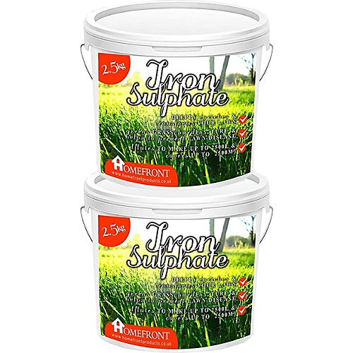 Homefront Iron Sulphate - Makes Grass Greener, Hardens Turf And Prevents Lawn Disease Makes Upto 5000L & Covers Upto 5000m2 5kg 3 Homefront Iron Sulphate - Makes Grass Greener, Hardens Turf And Prevents Lawn Disease Makes Upto 5000L & Covers Upto 5000m2 5kg
