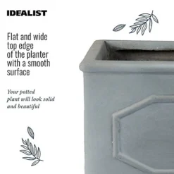 IDEALIST Chelsea Window Flower Box Garden Planter, Faux Lead Light Stone Outdoor Plant Pot By IDEALIST Lite W22 H22 L60 Cm, 29L 8 IDEALIST Chelsea Window Flower Box Garden Planter, Faux Lead Light Stone Outdoor Plant Pot By IDEALIST Lite W22 H22 L60 Cm, 29L -Draper Tool Shop idealist chelsea window flower box garden planter faux lead light stone outdoor plant pot by idealist lite w22 h22 l60 cm 29l5000124405069 03c MP