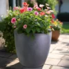 IDEALIST Contemporary Dark Grey Washed Light Concrete Egg Garden Round Planter Large, Outdoor Plant Pot D46 H45 Cm, 75L -Draper Tool Shop idealist contemporary dark grey washed light concrete egg garden round planter large outdoor plant pot d46 h45 cm 75l5000124403119 01c MP