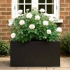 IDEALIST Contemporary Trough Garden Planter, Black Concrete Light Outdoor Large Plant Pot H41 L85 W26 Cm, 91L -Draper Tool Shop idealist contemporary trough garden planter black concrete light outdoor large plant pot h41 l85 w26 cm 91l5000124401351 01c MP