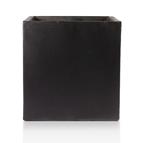 IDEALIST Flower Box Square Garden Planter, Black Light Concrete Outdoor Large Plant Pot H60 L60 W60 Cm, 195L 3 IDEALIST Flower Box Square Garden Planter, Black Light Concrete Outdoor Large Plant Pot H60 L60 W60 Cm, 195L