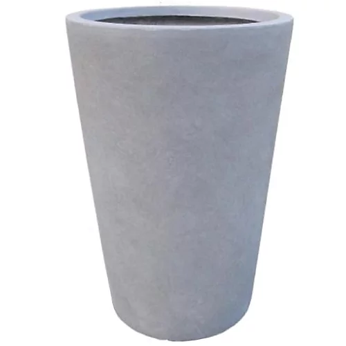 IDEALIST Stone Grey Light Concrete Round Garden Tall Planter, Outdoor Large Plant Pot H70 L50 W50 Cm, 137L 3 IDEALIST Stone Grey Light Concrete Round Garden Tall Planter, Outdoor Large Plant Pot H70 L50 W50 Cm, 137L