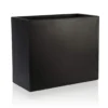 IDEALIST Tall Narrow Light Concrete Black Trough Planter H60 L70 W40 Cm, 168L