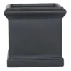 IDEALIST Victorian Flower Box Square Garden Planter, Black Light Stone Outdoor Plant Pot W35 H35 L35 Cm, 42.9L
