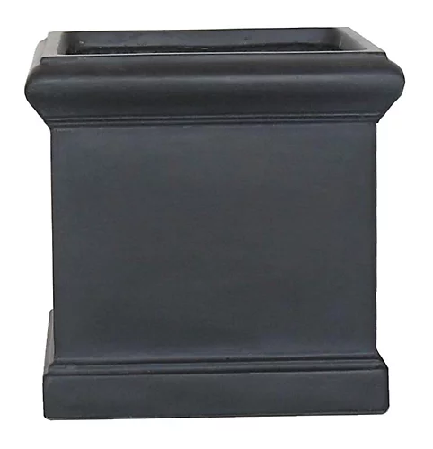 IDEALIST Victorian Flower Box Square Garden Planter, Black Light Stone Outdoor Plant Pot W35 H35 L35 Cm, 42.9L 3 IDEALIST Victorian Flower Box Square Garden Planter, Black Light Stone Outdoor Plant Pot W35 H35 L35 Cm, 42.9L