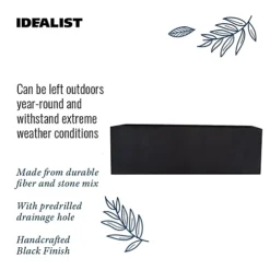 IDEALIST Window Flower Box Garden Planter, Black Light Concrete Outdoor Plant Pot L60 W17 H17.5 Cm, 18L 9 IDEALIST Window Flower Box Garden Planter, Black Light Concrete Outdoor Plant Pot L60 W17 H17.5 Cm, 18L -Draper Tool Shop idealist window flower box garden planter black light concrete outdoor plant pot l60 w17 h17 5 cm 18l5000124401085 06c MP