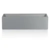 IDEALIST Window Flower Box Garden Planter, Grey Light Concrete Outdoor Plant Pot L60 W17 H17.5 Cm, 18L