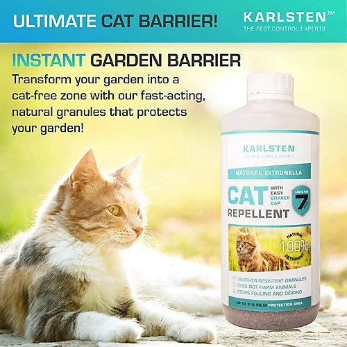 Karlsten Cat Repellent Anti Fouling Granules , Natural Humane Cat Deterrent Citronella 4 Karlsten Cat Repellent Anti Fouling Granules , Natural Humane Cat Deterrent Citronella - Image 2