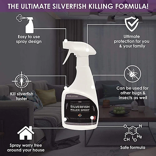 Karlsten Silverfish Killer Spray Fast Effective Quality Silverfish Killer 500 Ml 4 Karlsten Silverfish Killer Spray Fast Effective Quality Silverfish Killer 500 Ml - Image 2