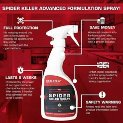 Karlsten Spider Killer Spray Fast And Effective Spider Killer 500ml -Draper Tool Shop karlsten spider killer spray fast and effective spider killer 500ml5060492790167 02c MP