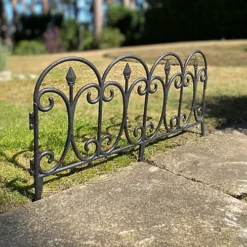 Kew Black Plastic Lawn Edging (60.5cm X 32.5cm) - 5 Panels -Draper Tool Shop kew black plastic lawn edging 60 5cm x 32 5cm 5 panels5060575107073 02c MP