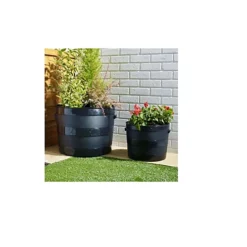 Large Black 50cm Blacksmith Planter -Draper Tool Shop large black 50cm blacksmith planter5016447023804 02c MP