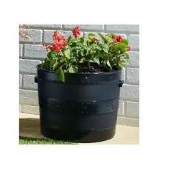 Large Black 50cm Blacksmith Planter -Draper Tool Shop large black 50cm blacksmith planter5016447023804 03c MP