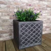 Large Lazio Square Grey Pewter Garden Planter 39cm H X 39cm W -Draper Tool Shop large lazio square grey pewter garden planter 39cm h x 39cm w5060559859783 01c MP