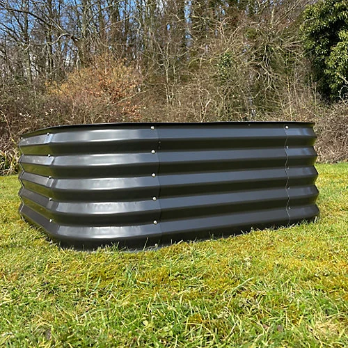 Large Metal Raised Vegetable Bed In Dark Grey (120cm) 5 Large Metal Raised Vegetable Bed In Dark Grey (120cm) - Image 3