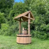 Large Wooden Wishing Well Garden Planter -Draper Tool Shop large wooden wishing well garden planter5060266598913 01c MP