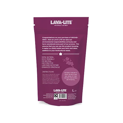 LAVA-LITE Orchid Gro, Orchid Growing Medium, 1 Litre 4 LAVA-LITE Orchid Gro, Orchid Growing Medium, 1 Litre - Image 2