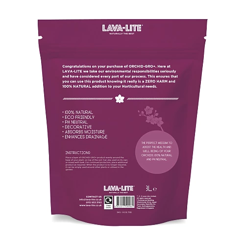 LAVA-LITE Orchid Gro, Orchid Growing Medium, 3 Litres 4 LAVA-LITE Orchid Gro, Orchid Growing Medium, 3 Litres - Image 2