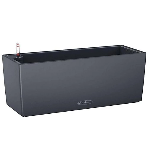 LECHUZA BALCONERA Color 50 Slate Window Box Self-watering Planter With Substrate And Water Level Indicator H19 L50 W19 Cm, 8L 3 LECHUZA BALCONERA Color 50 Slate Window Box Self-watering Planter With Substrate And Water Level Indicator H19 L50 W19 Cm, 8L