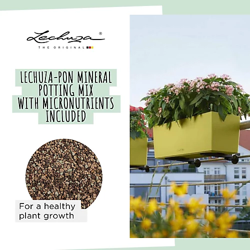 LECHUZA BALCONERA Color 50 Slate Window Box Self-watering Planter With Substrate And Water Level Indicator H19 L50 W19 Cm, 8L 6 LECHUZA BALCONERA Color 50 Slate Window Box Self-watering Planter With Substrate And Water Level Indicator H19 L50 W19 Cm, 8L - Image 4