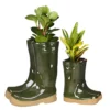 Little And Large Dark Green Wellington Outdoor Boot Summer Ceramic Flower Pot Garden Planter Pot Gift For Gardeners 1 Little And Large Dark Green Wellington Outdoor Boot Summer Ceramic Flower Pot Garden Planter Pot Gift For Gardeners -Draper Tool Shop little and large dark green wellington outdoor boot summer ceramic flower pot garden planter pot gift for gardeners5060964604763 01c MP