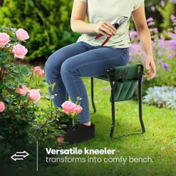 LIVIVO Foldable Portable Garden Kneeler For Gardening Multi Use - Adjustable Chair & Kneeler Comes With A Tool Bag Holder Pouch -Draper Tool Shop livivo foldable portable garden kneeler for gardening multi use adjustable chair kneeler comes with a tool bag holder pouch5060497641822 03c MP