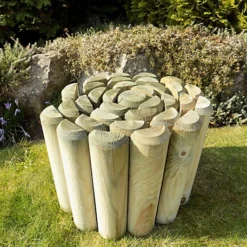 Log Edging Rolls Garden Lawn Border Edge Heavy Duty (H)225mm (L)2.4m Set Of 2 -Draper Tool Shop log edging rolls garden lawn border edge heavy duty h 225mm l 2 4m set of 25060863620871 02c MP