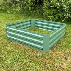 Metal Raised Vegetable Bed In Green (100cm X 30cm)