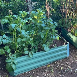 Metal Raised Vegetable Bed In Green (100cm X 30cm) -Draper Tool Shop metal raised vegetable bed in green 100cm x 30cm 5060266598685 03c MP