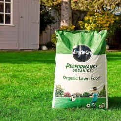 Miracle-Gro Performance Organics Lawn Food Natural Soil Grass Feed - 360m2 -Draper Tool Shop miracle gro performance organics lawn food natural soil grass feed 360m25010272189124 02c MP