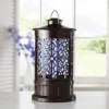 Moroccan Style Electric Mosquito Killer Lamp - Freestanding Or Hanging Insect Zapper - Measures H22.5 X 12.5cm Diameter