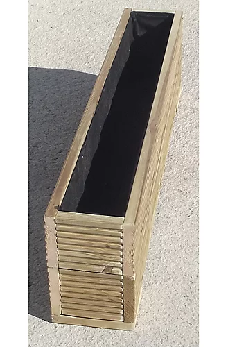Narrow Decking Garden Trough Planter 20cm Wide X 33cm High - 60cm 3 Narrow Decking Garden Trough Planter 20cm Wide X 33cm High - 60cm
