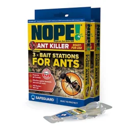 NOPE Ant Killer Bait Station (6 X 5g) Kills Ants & Eradicates Nest For Indoor & Outdoor Use