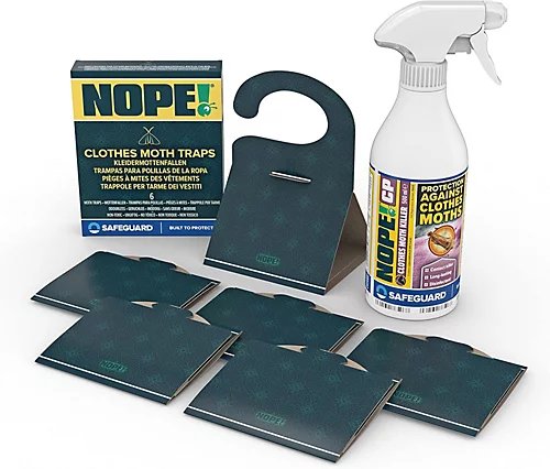 NOPE Clothing Moth Traps (x 6 Pack) With CP Moth Killer Spray (500ml) - The Ultimate Solution To Fully Eliminate Clothes Moths 3 NOPE Clothing Moth Traps (x 6 Pack) With CP Moth Killer Spray (500ml) - The Ultimate Solution To Fully Eliminate Clothes Moths