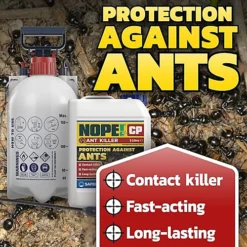 NOPE CP Ant Killer Spray (5L & Sprayer) Effective Ant Control - Fast-Acting, Long-Lasting For Indoor & Outdoor Use. HSE Approved -Draper Tool Shop nope cp ant killer spray 5l sprayer effective ant control fast acting long lasting for indoor outdoor use hse approved5060132766064 02c MP