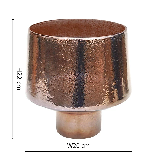 Opulent Curved Metallic Bronze Planter H22Cm W20Cm 3 Opulent Curved Metallic Bronze Planter H22Cm W20Cm