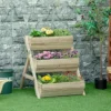 Outsunny 3 Tier Raised Garden Bed Wooden Elevated Planter Box Kit, Green 2 Outsunny 3 Tier Raised Garden Bed Wooden Elevated Planter Box Kit, Green -Draper Tool Shop outsunny 3 tier raised garden bed wooden elevated planter box kit green5056534547417 01c MP