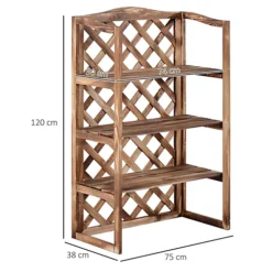 Outsunny 3-Tier Wooden Flower Stand Plant Holder Shelf Display Rack -Draper Tool Shop outsunny 3 tier wooden flower stand plant holder shelf display rack5056029824214 03c MP